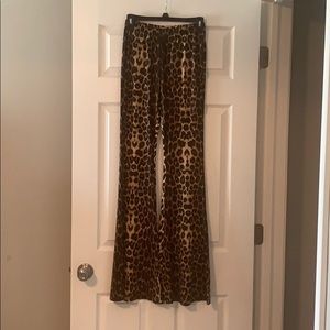 Leopard bell bottoms